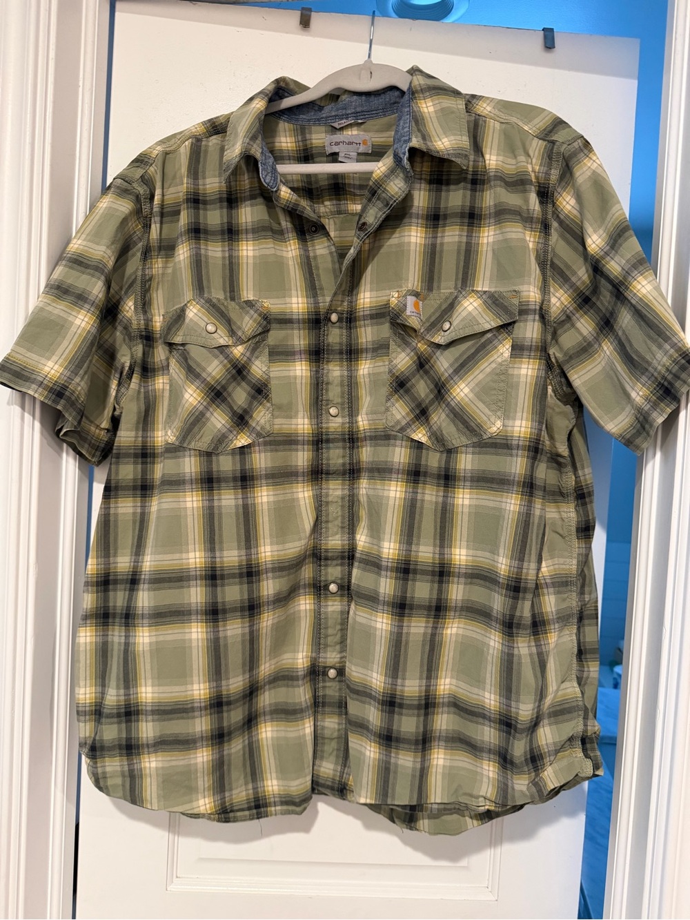 Carhartt Rugged Flex Green Plaid Shirt